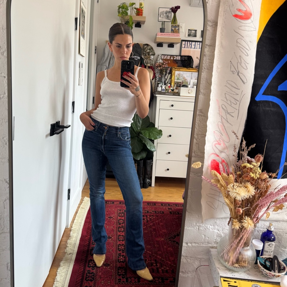 MOTHER high waisted runaway jeans
